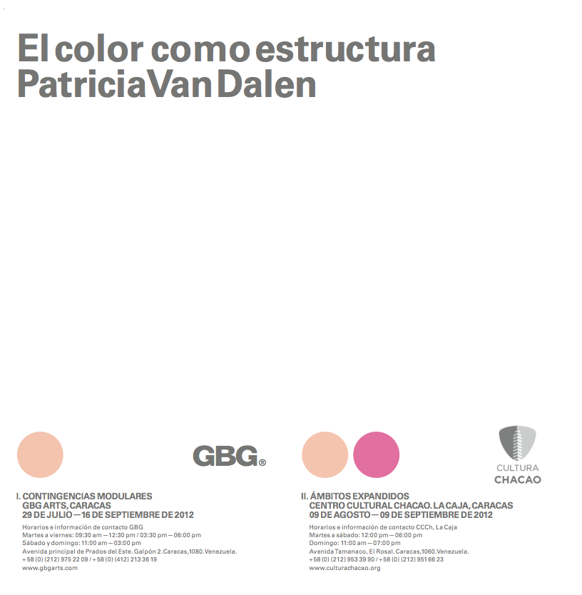 Catálogo - El color como estructura